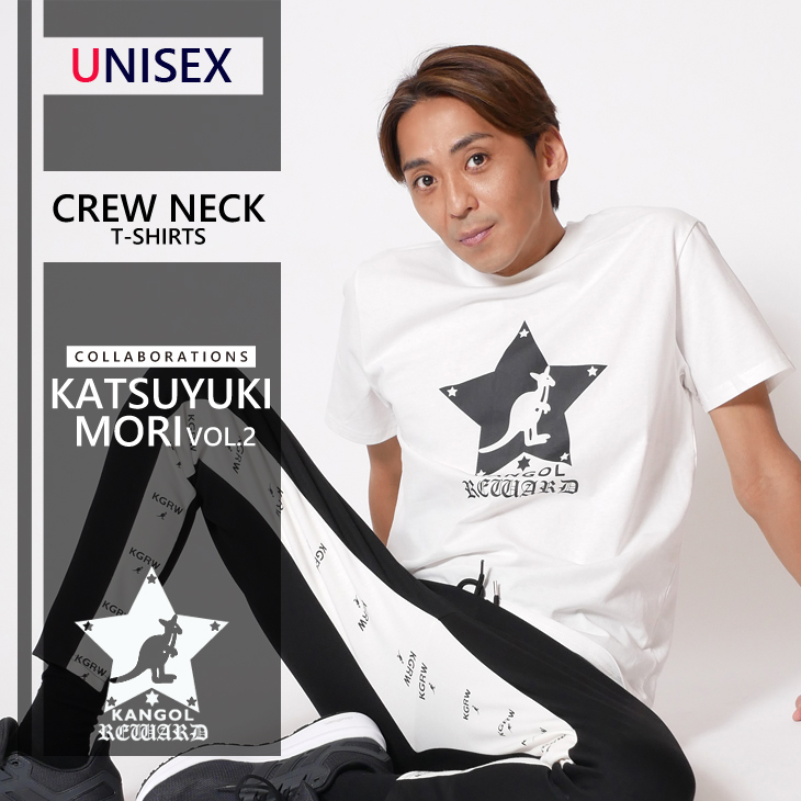 【完全受注生産】   森且行×KANGOL REWARD コラボ第二弾 半袖Tシャツ◆STAR