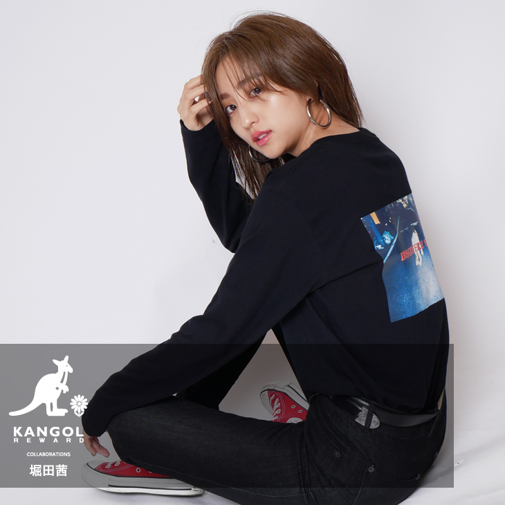 【完全受注生産】  堀田茜×KANGOL REWARD  コラボ長袖Tシャツ