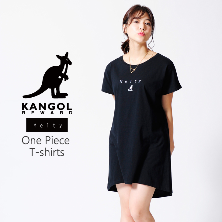 【完全受注生産】   Melty×KANGOL REWARD インフルエンサーコラボ 半袖Tシャツワンピース