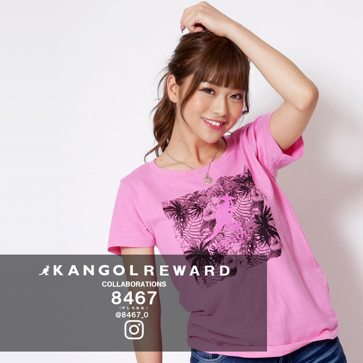 【完全受注生産】  8467 (やしろなな)×KANGOL REWARD インフルエンサーコラボ半袖Tシャツ