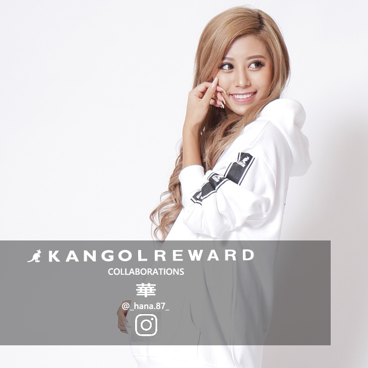 【完全受注生産】  華×KANGOL REWARD インフルエンサーコラボパーカー
