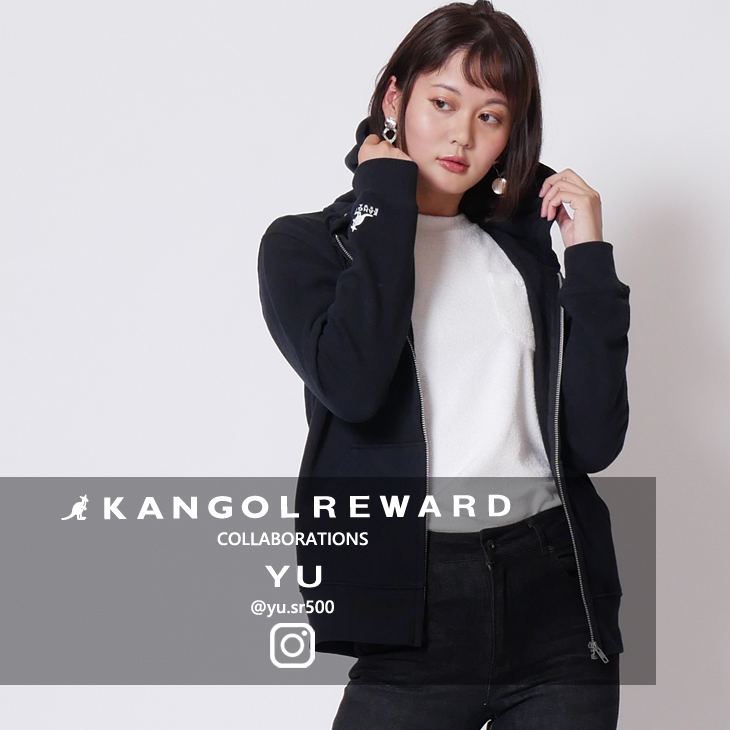 【完全受注生産】  YU×KANGOL REWARD インフルエンサーコラボパーカー