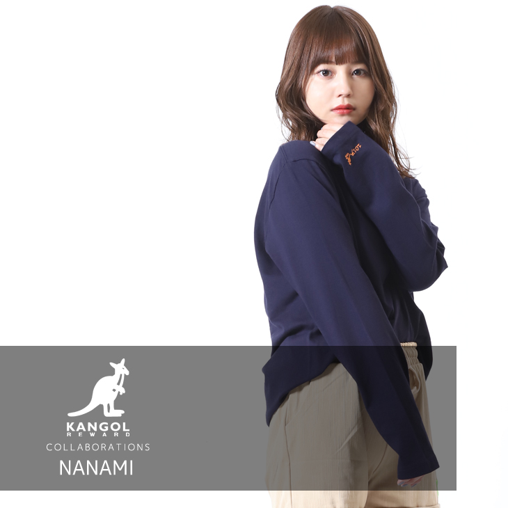 【完全受注生産】 NANAMI×KANGOL REWARD コラボ長袖Tシャツ