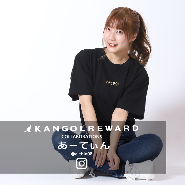 【完全受注生産】  あーてぃん×KANGOL REWARD インフルエンサーコラボ半袖Tシャツ