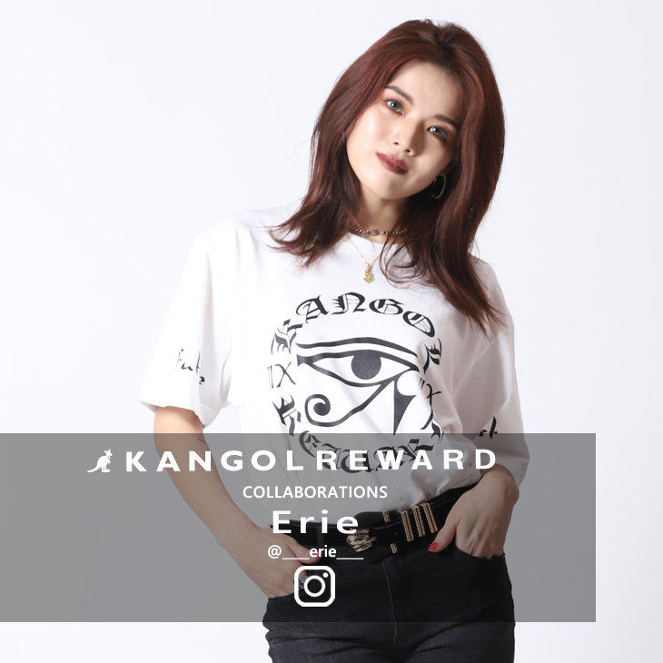 【完全受注生産】  Erie×KANGOL REWARD コラボ半袖Tシャツ
