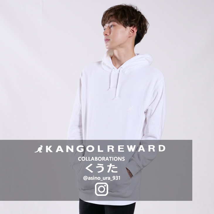 【完全受注生産】  くうた×KANGOL REWARDコラボ　プルオーバーパーカー