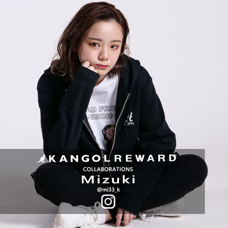 【完全受注生産】  Mizuki×KANGOL REWARDコラボ　ZIPパーカー