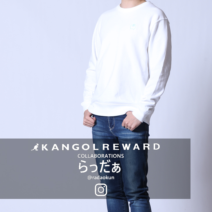 【完全受注生産】  らっだぁ×KANGOL REWARDコラボ　トレーナー
