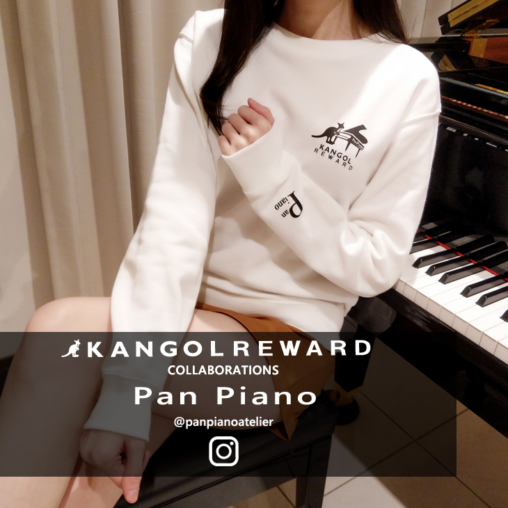 【完全受注生産】  Pan Piano×KANGOL REWARDコラボ　トレーナー