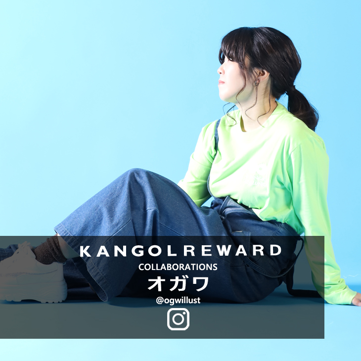 【完全受注生産】  オガワ×KANGOL REWARDコラボ　長袖Tシャツ