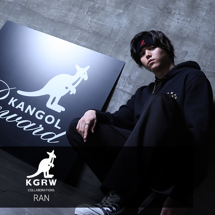 【完全受注生産】  RAN×KANGOL REWARD コラボプルオーバーパーカー