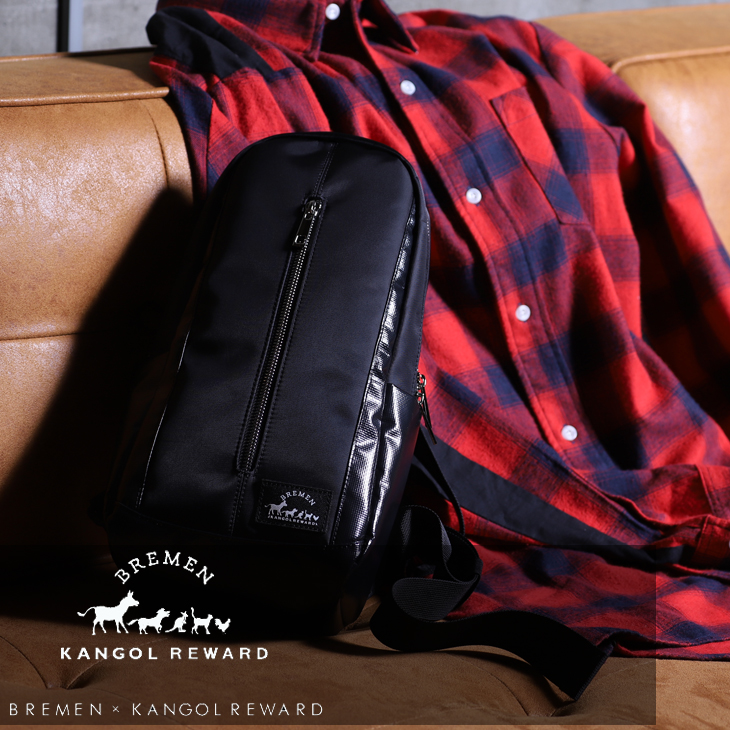 【完全受注生産】   BREMEN×KANGOL REWARD コラボレーション第三弾◆  コラボボディバッグ