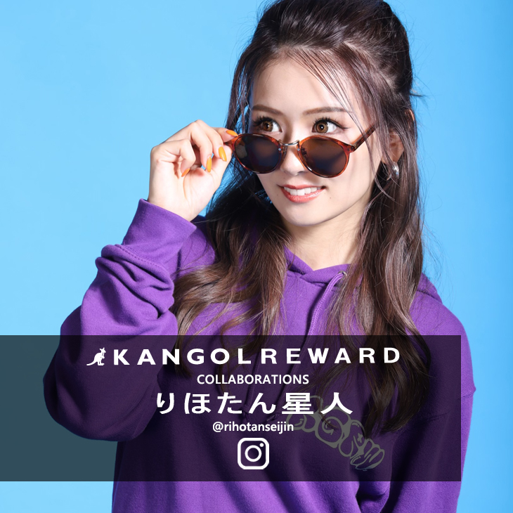 【完全受注生産】 りほたん星人×KANGOL REWARD コラボプルオーバーパーカー