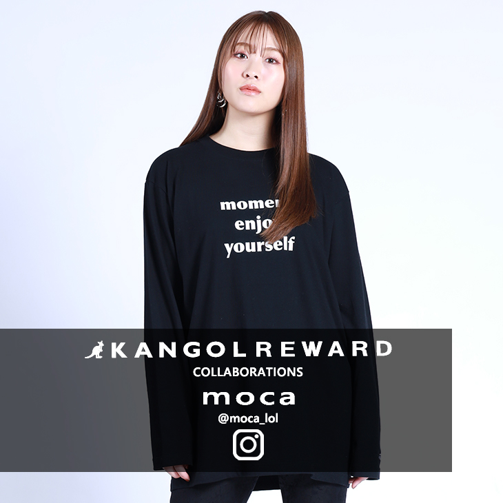 【完全受注生産】moca×KANGOL REWARD  コラボ長袖Tシャツ
