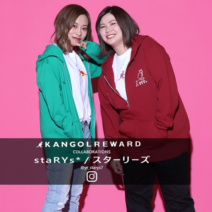 【完全受注生産】スターリーズ / staRYs*×KANGOL REWARD コラボZIPパーカー