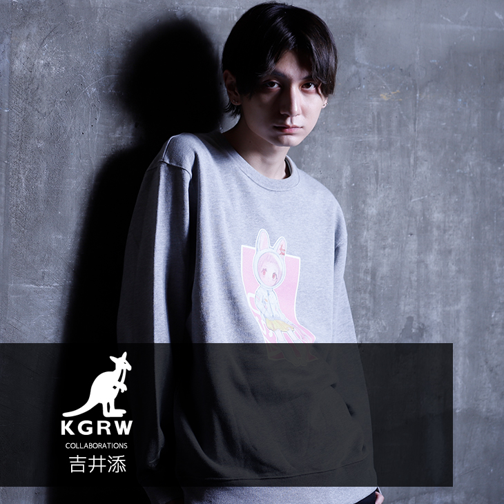 【完全受注生産】 吉井添×KANGOL REWARD コラボ トレーナー