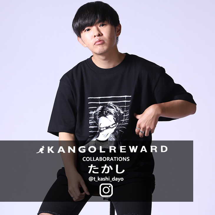 【完全受注生産】  たかし×KANGOL REWARD コラボ半袖Tシャツ