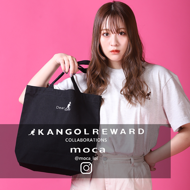 【完全受注生産】moca ×KANGOL REWARDコラボ 第二弾　トートバッグ