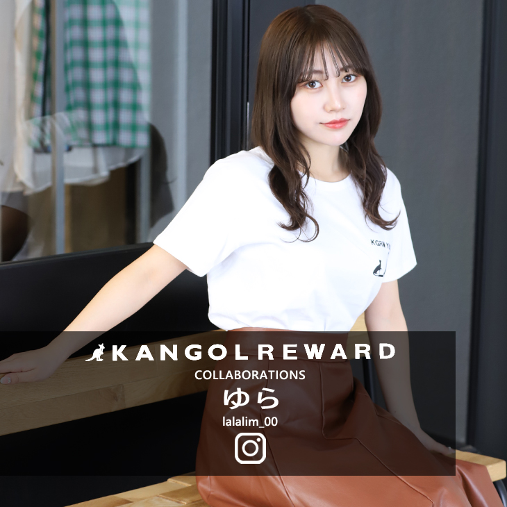 【完全受注生産】ゆら × KANGOL REWARDコラボ　半袖Tシャツ