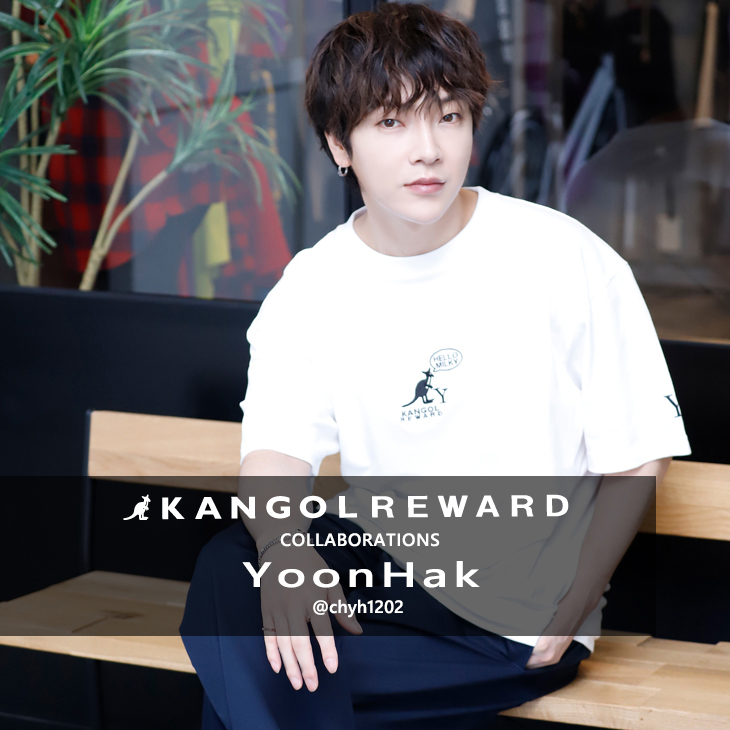 【完全受注生産】  YoonHak×KANGOL REWARD コラボ半袖Tシャツ