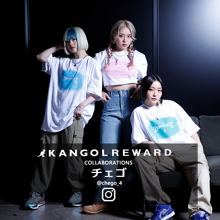 【完全受注生産】チェゴ × KANGOL REWARDコラボ　半袖Tシャツ