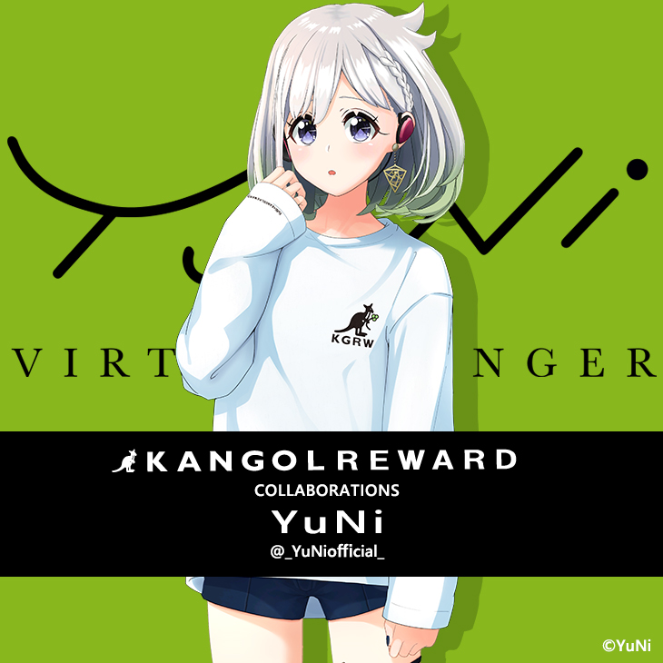 【完全受注生産】 YuNi ×KANGOL REWARDコラボ　長袖Tシャツ