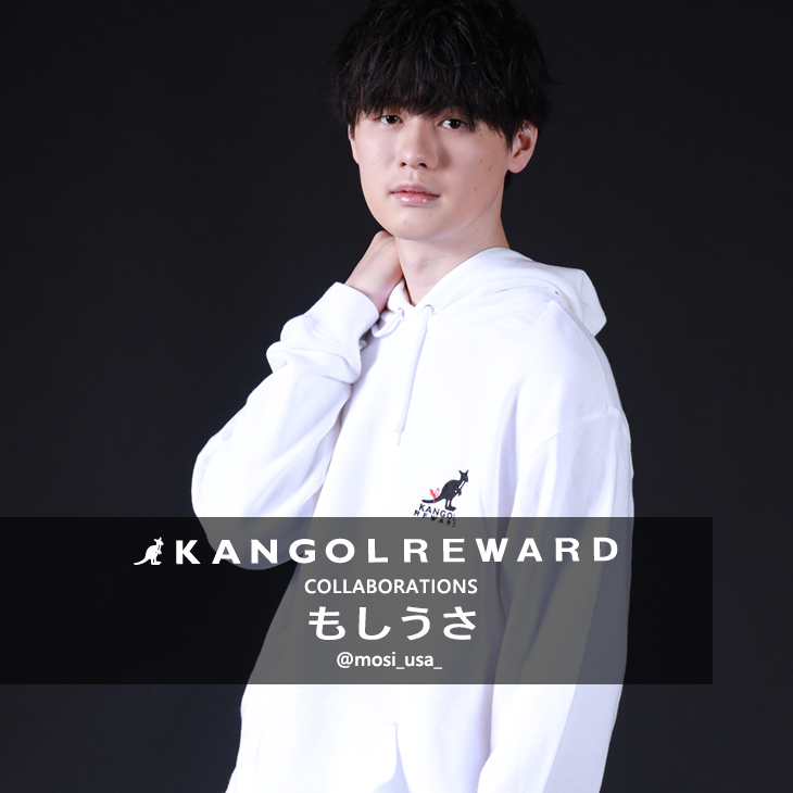 【完全受注生産】 もしうさ×KANGOL REWARDコラボ プルオーバーパーカー