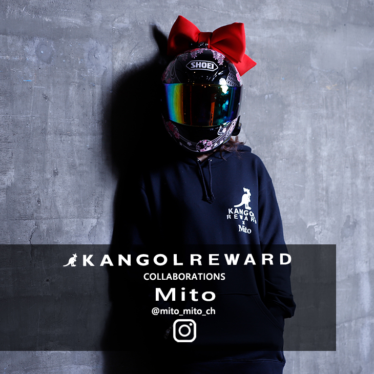 【完全受注生産】  Mito×KANGOL REWARDコラボ プルオーバーパーカー
