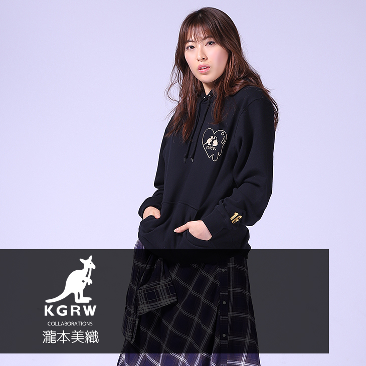 【完全受注生産】 瀧本美織×KANGOL REWARDコラボ プルオーバーパーカー
