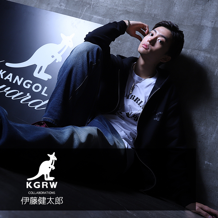 【完全受注生産】  伊藤健太郎×KANGOL REWARDコラボ ZIPパーカー