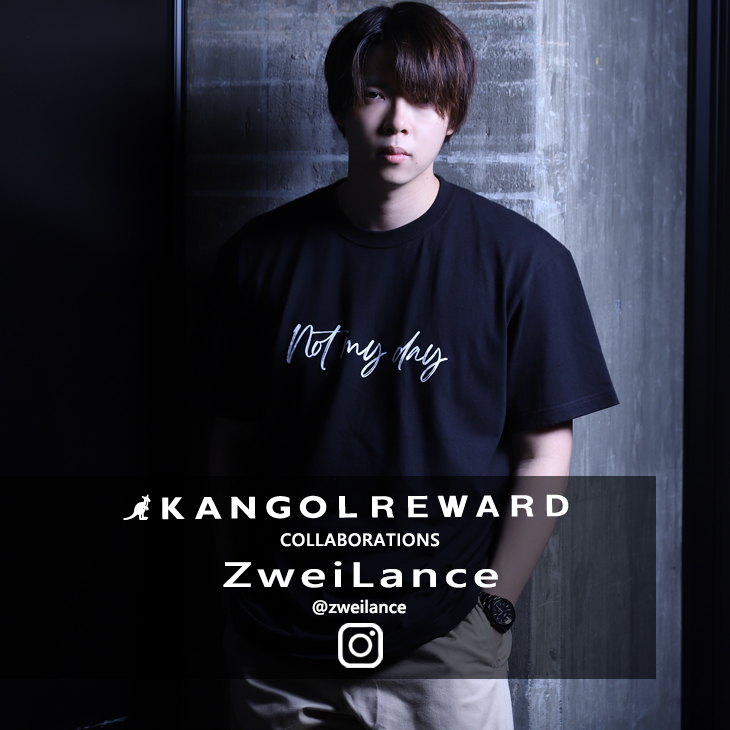 【完全受注生産】ZweiLance×KANGOL REWARDコラボ 半袖Tシャツ