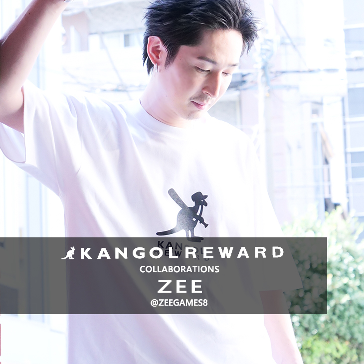 【完全受注生産】 ZEE×KANGOL REWARDコラボ！半袖Tシャツ