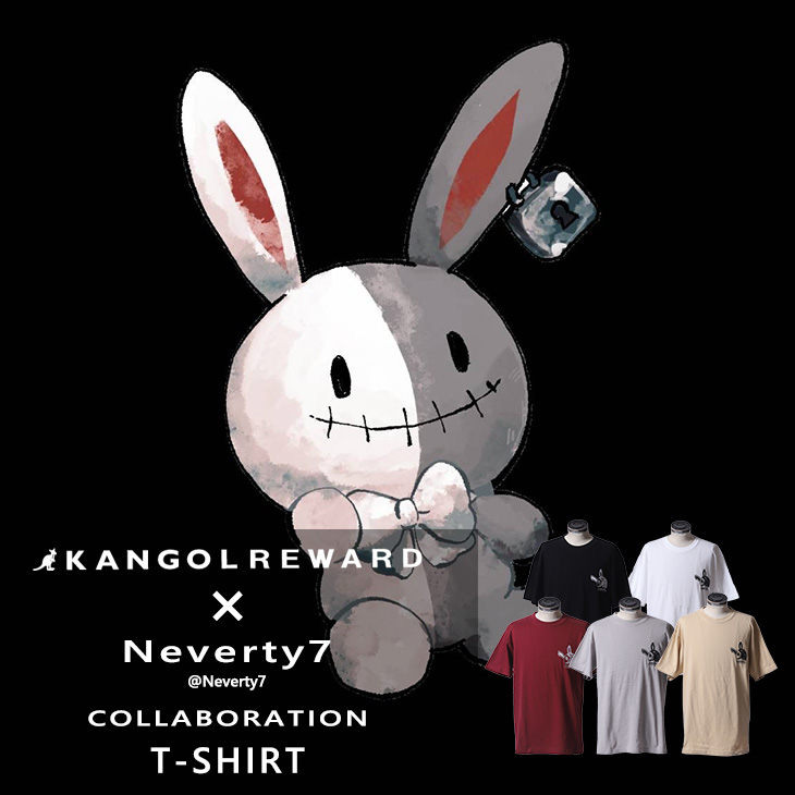 【完全受注生産】 Neverty7×KANGOL REWARD コラボ半袖Tシャツ