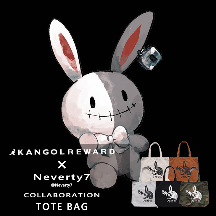 【完全受注生産】Neverty7×KANGOL REWARD コラボトートバッグ