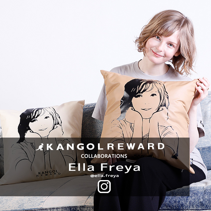 【完全受注生産】EllaFreya×KANGOL REWARD コラボクッション