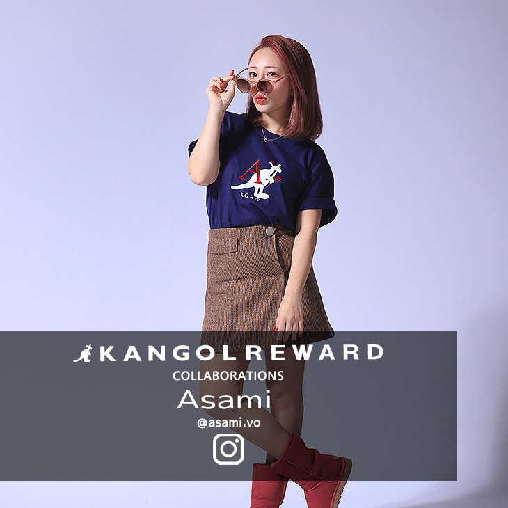 【完全受注生産】Asami×KANGOL REWARD コラボ半袖Tシャツ