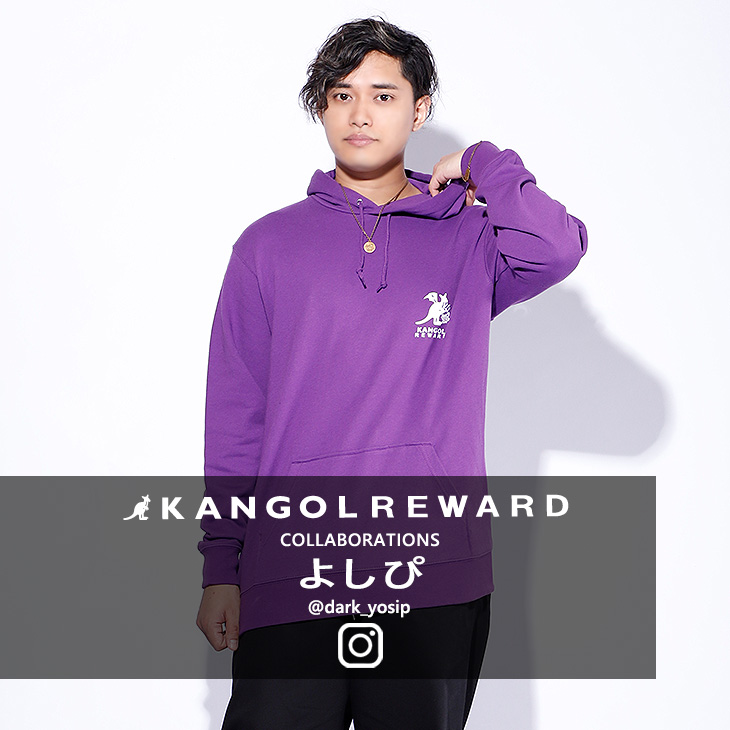 【完全受注生産】  よしぴ×KANGOL REWARD コラボ企画！プルオーバーパーカー