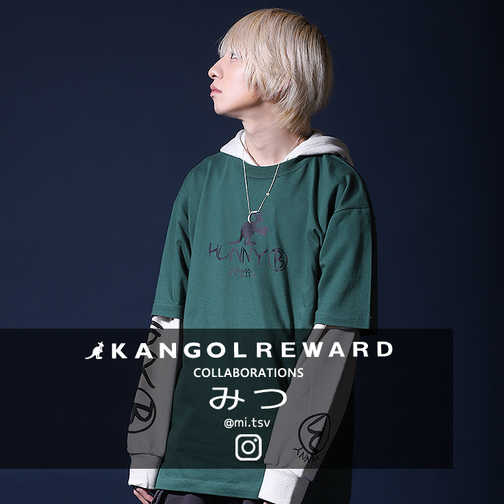 【完全受注生産】みつ ×KANGOL REWARD コラボ半袖Tシャツ