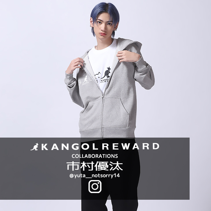 【完全受注生産】市村優汰×KANGOL REWARD コラボZIPパーカー