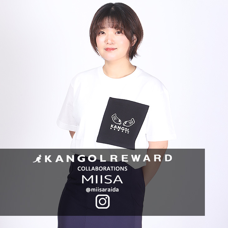 【完全受注生産】MIISA×KANGOL REWARD コラボ企画第2弾！ジャンボポケット半袖Tシャツ