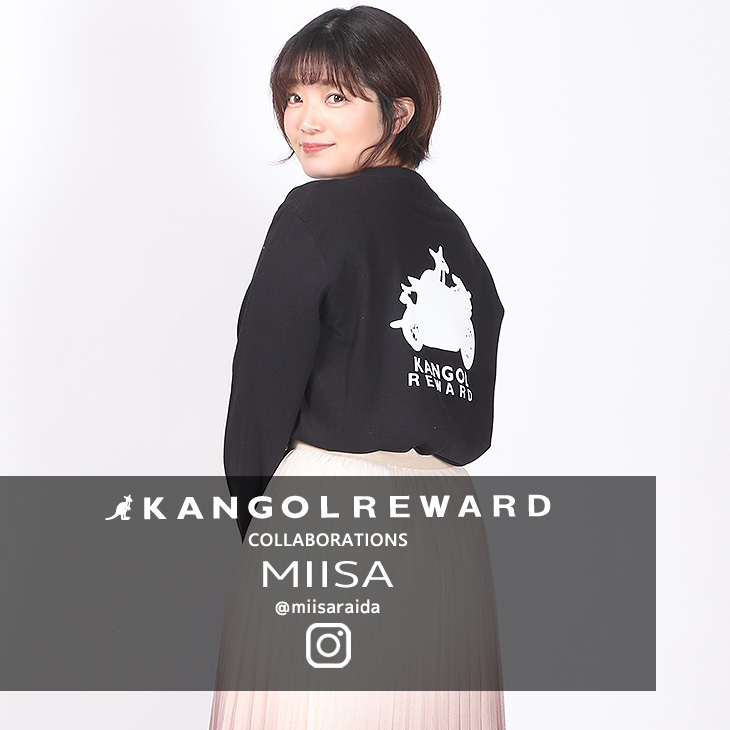 【完全受注生産】 MIISA×KANGOL REWARD コラボ企画第2弾！長袖Tシャツ