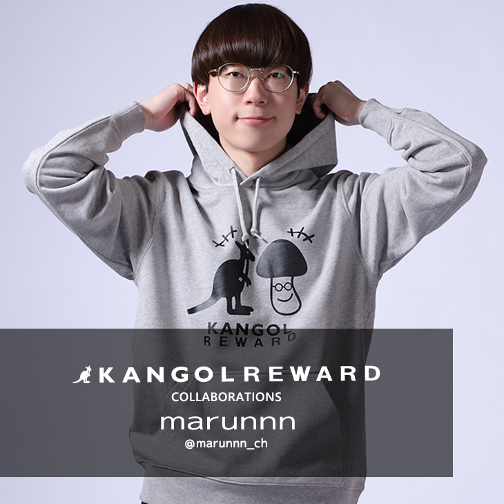 【完全受注生産】marunnn×KANGOL REWARD コラボ企画！プルオーバーパーカー