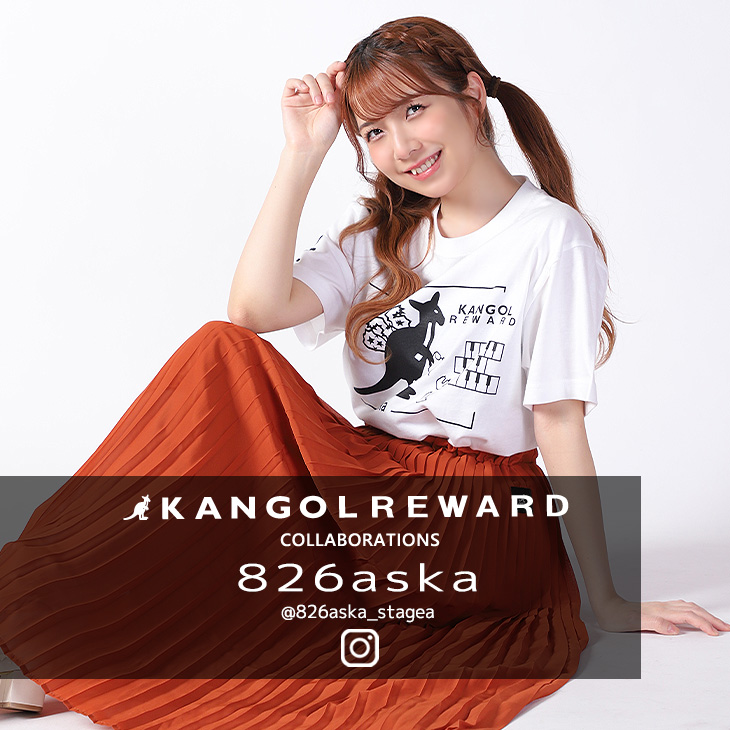 【完全受注生産】826aska×KANGOL REWARD コラボ企画第7弾！半袖Tシャツ