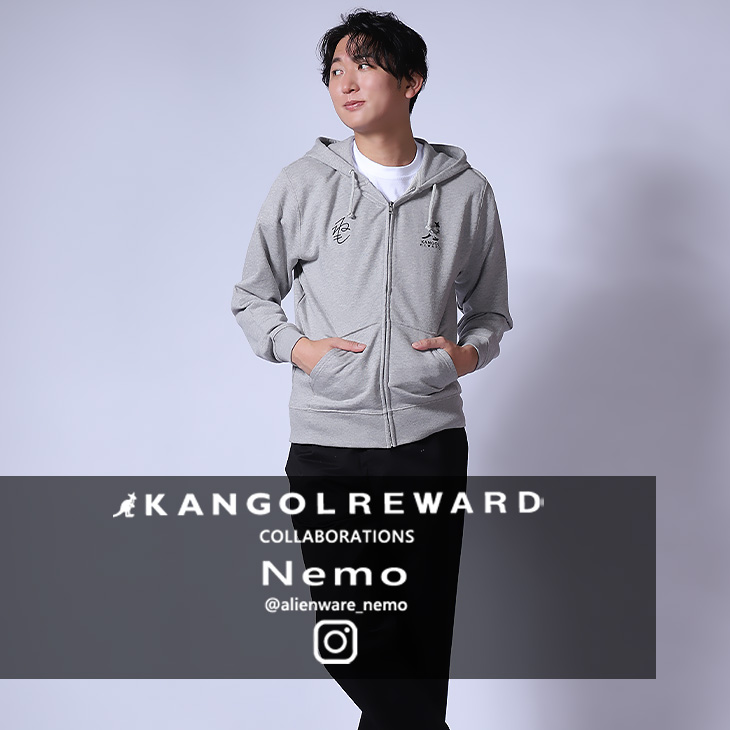 【完全受注生産】Nemo×KANGOL REWARDコラボ企画！ZIPパーカー