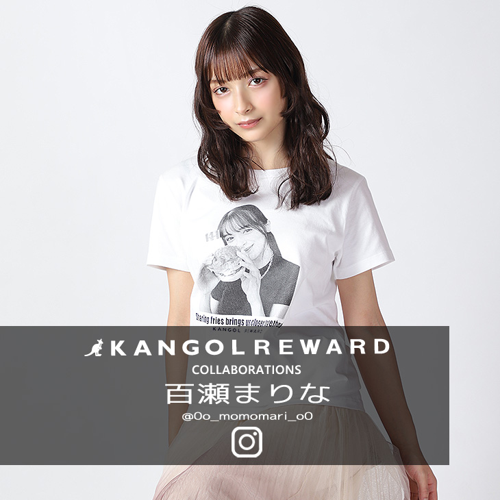 【完全受注生産】百瀬まりな × KANGOL REWARD コラボ半袖Tシャツ