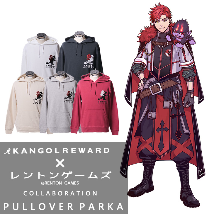 【完全受注生産】レントンゲームズ × KANGOL REWARD コラボプルオーバーパーカー