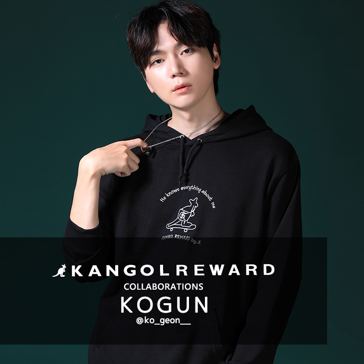 【完全受注生産】KOGUN × KANGOL REWARD コラボ企画！プルオーバーパーカー