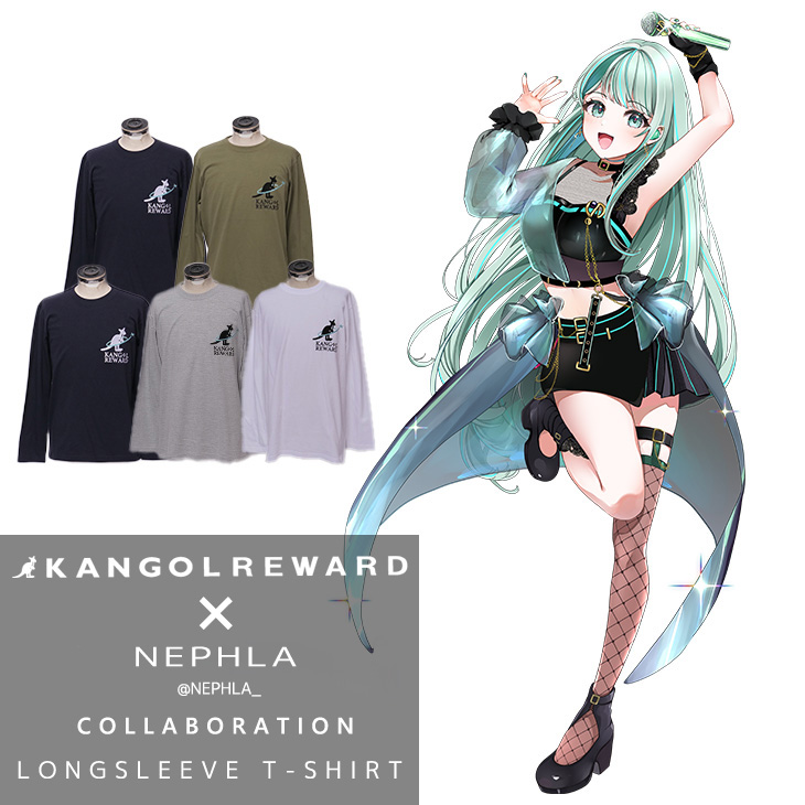 【完全受注生産】 NEPHLA×KANGOL REWARD コラボ企画！長袖Tシャツ