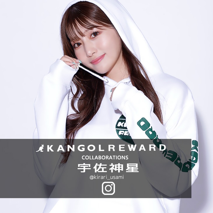 【完全受注生産】宇佐神星×KANGOL REWARD コラボプルオーバーパーカー