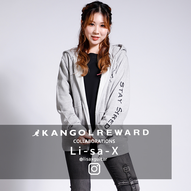 【完全受注生産】Li-sa-X×KANGOL REWARDコラボ企画！ZIPパーカー